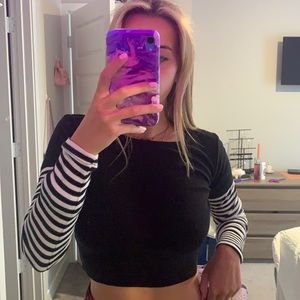 brandy melville cropped long sleeve